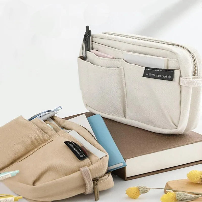 Multi-Compartment Pencil Case Large Capacity for Journaling & Scrapbooking - PaperWrld