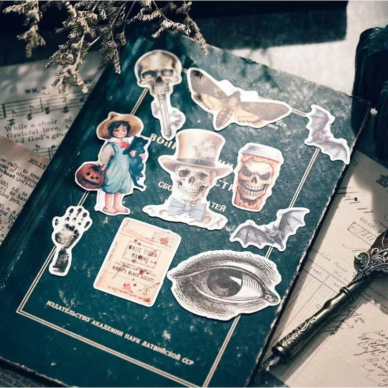 56pcs Halloween Stickers Set for Journaling & Scrapbooking - PaperWrld