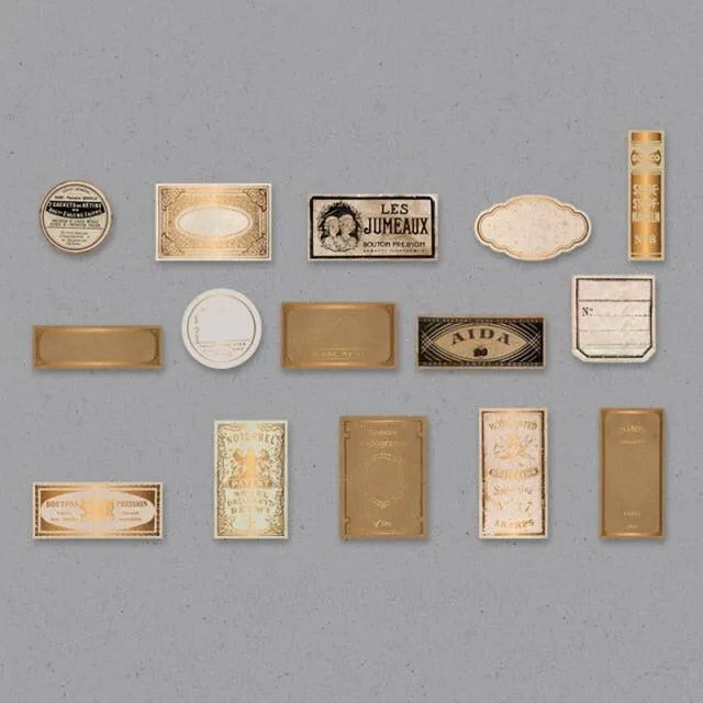 Label Sticker Set - 30 Pcs Adhesive Memo Pad Stickers for Journaling & Scrapbooking - PaperWrld