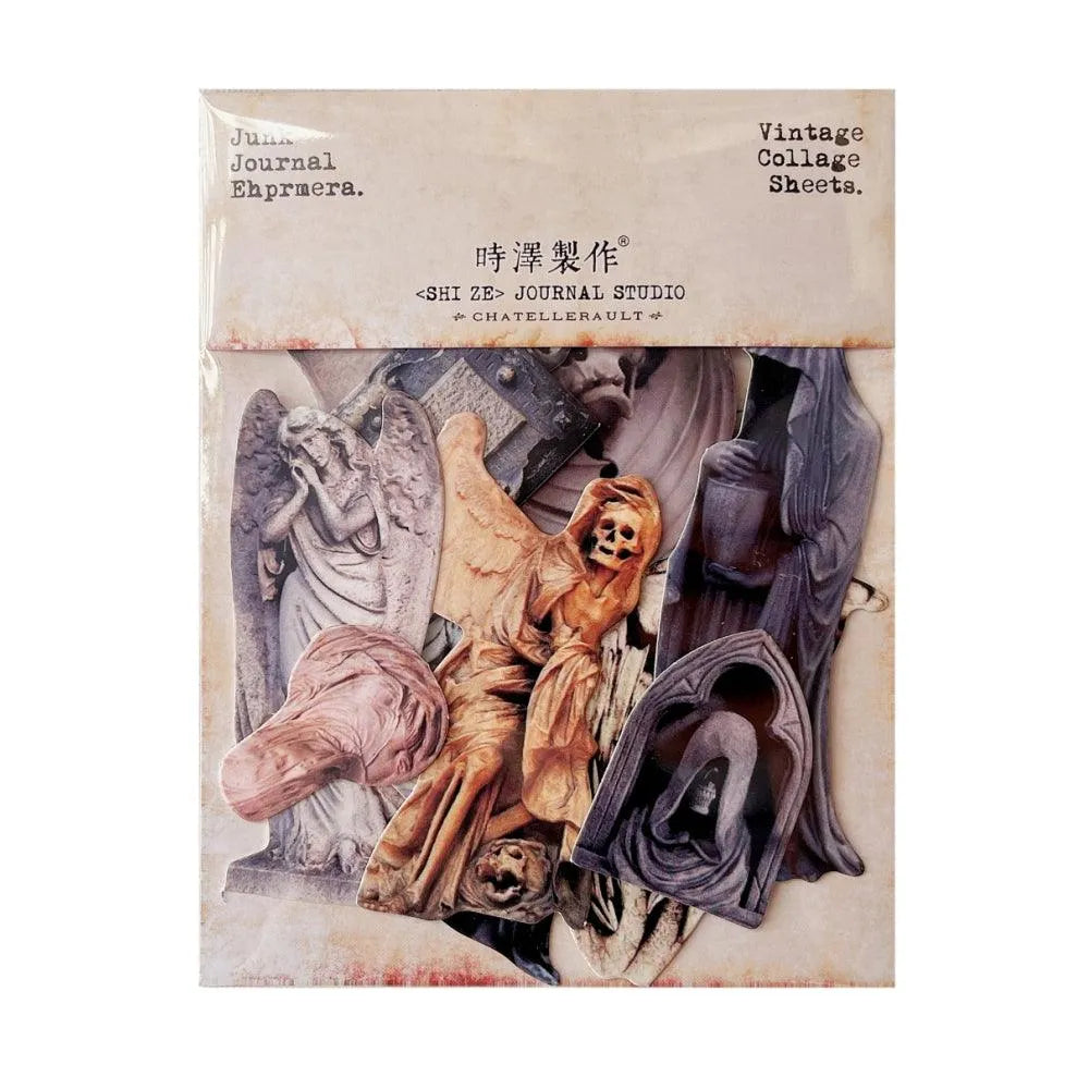 14Pcs Macabre Paper Cardstock for Journaling & Scrapbooking - PaperWrld