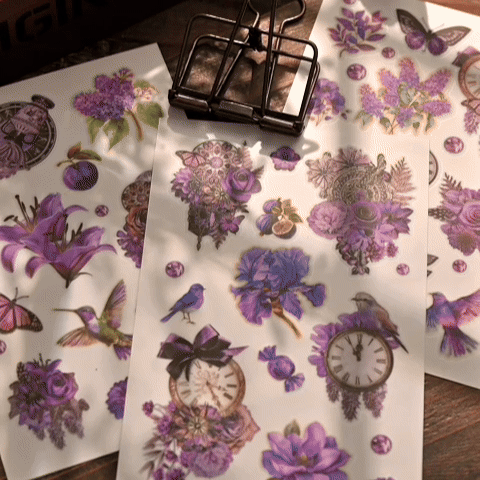 Mystic Bloom Rub-On Stickers Set