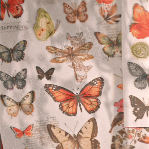 Butterfly Whispers Rub-On Stickers Set
