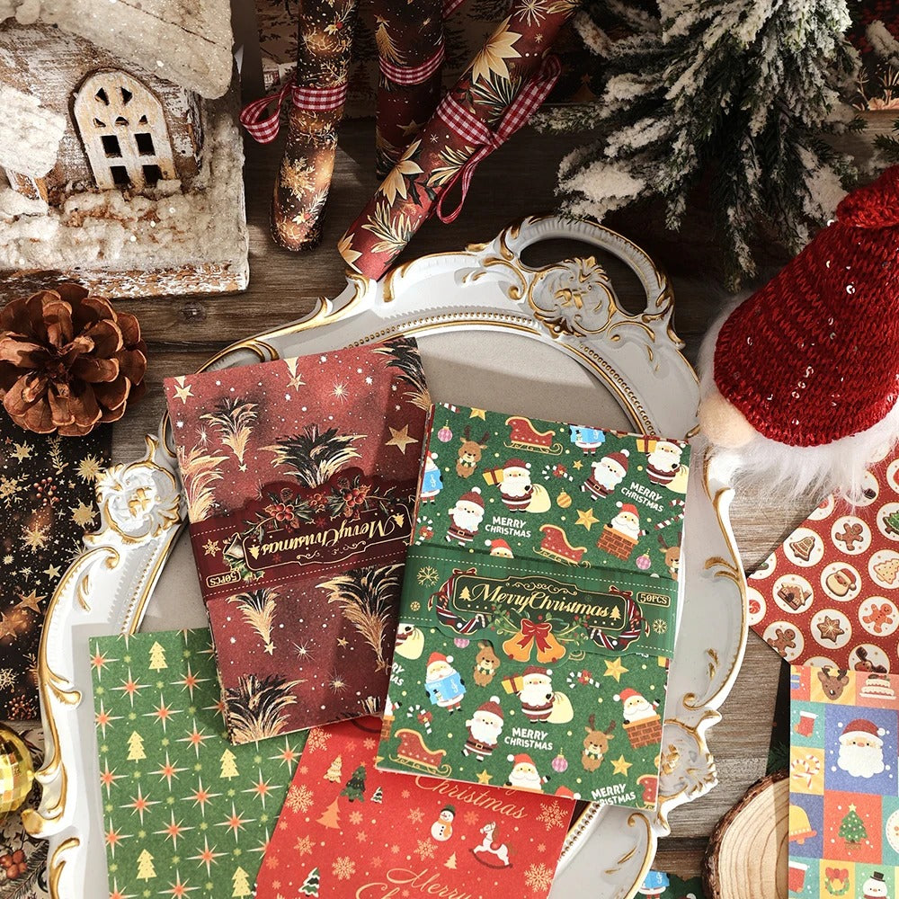 Merry Christmas Scrapbooking Paper Set