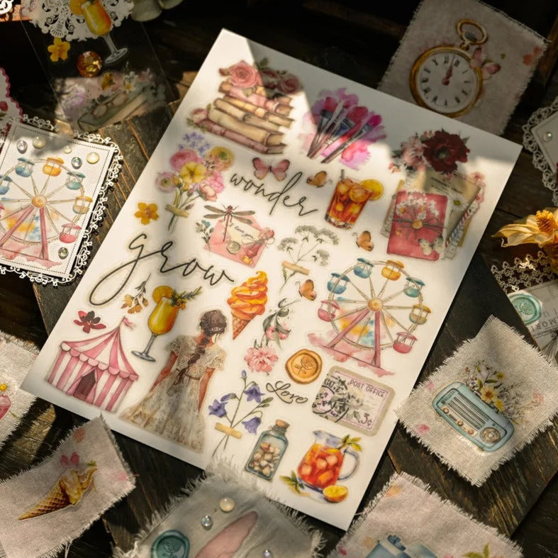 Whimsical Summer Dreams - Rub-On Transfer Stickers