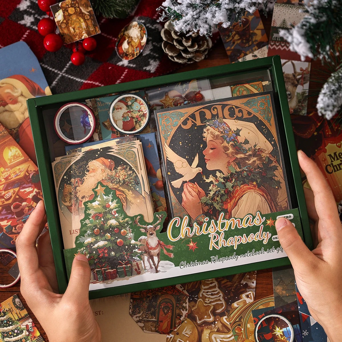 Neon Christmas Eve Scrapbook Box