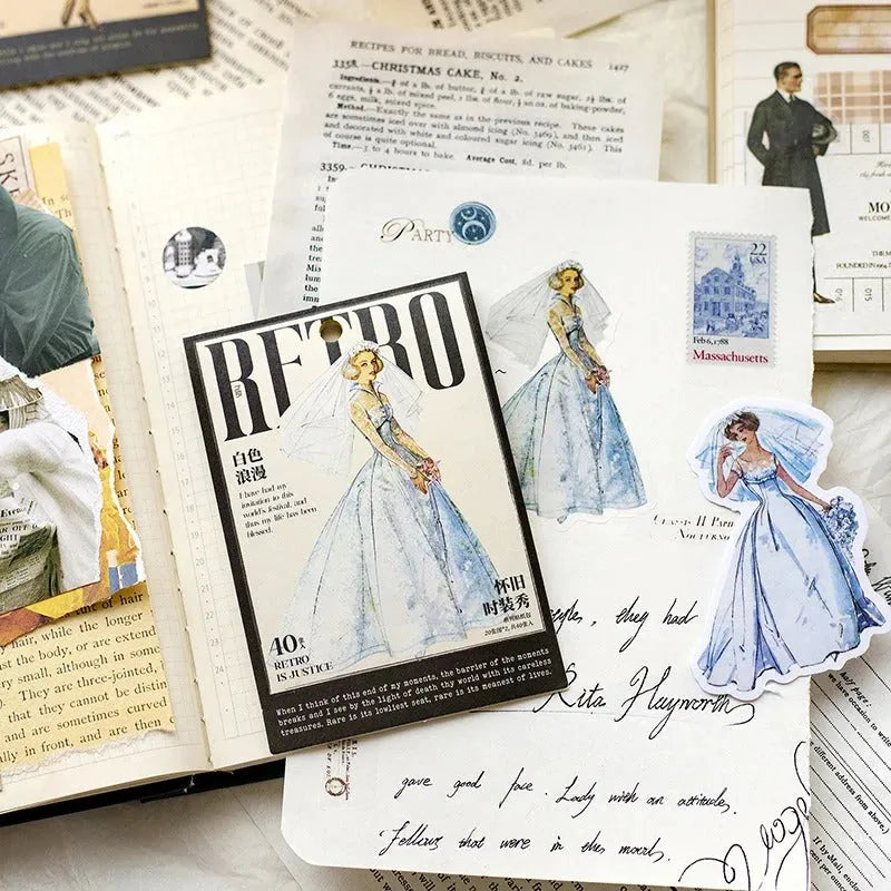 Retro Fashion Washi Stickers