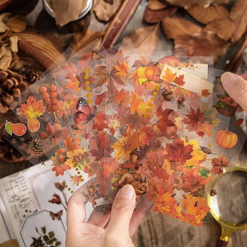Autumn Song PET Die-Cut Sticker Set