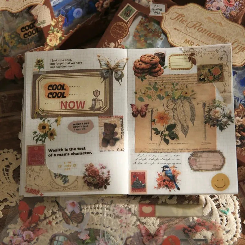 The Romantic PET Stickers Set