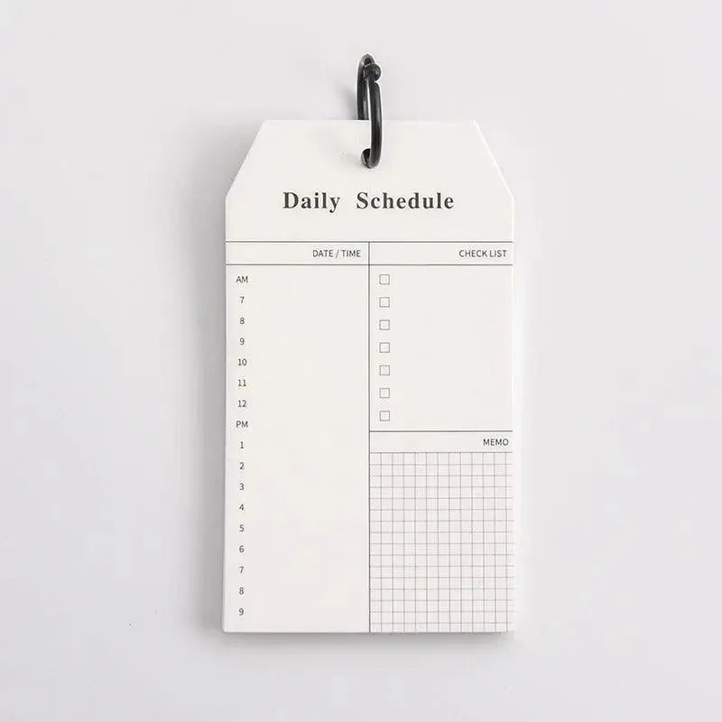 Daily Schedule & To-Do List Portable Pads – 52 Sheets per Set