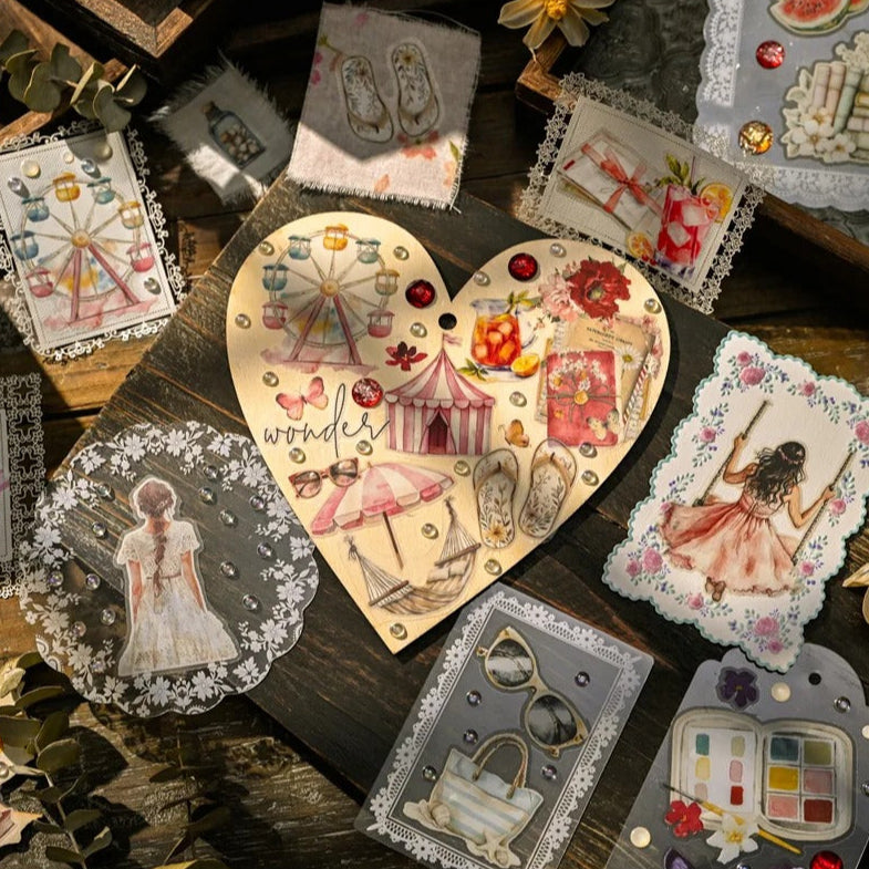 Whimsical Summer Dreams - Rub-On Transfer Stickers