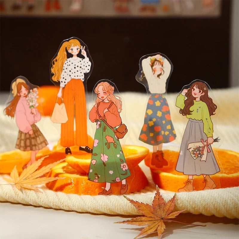 Orange Flavored Girl – PET Sticker Book