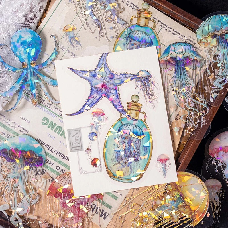 Ocean Realm Holographic PET Sticker Pack