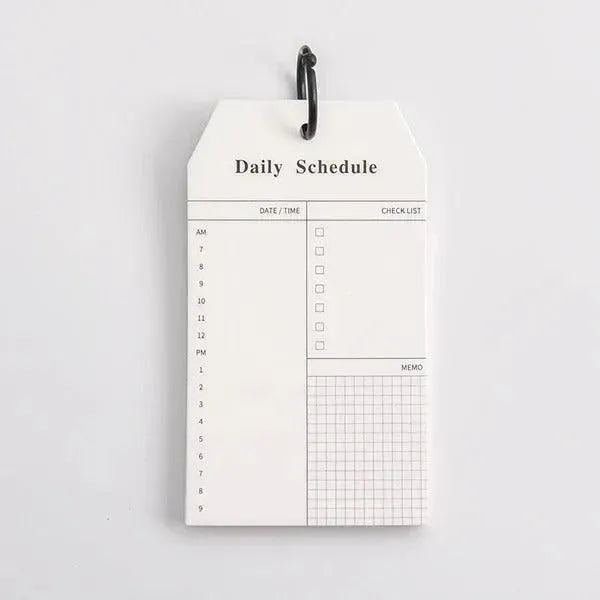 Daily Schedule & To-Do List Portable Pads – 52 Sheets per Set