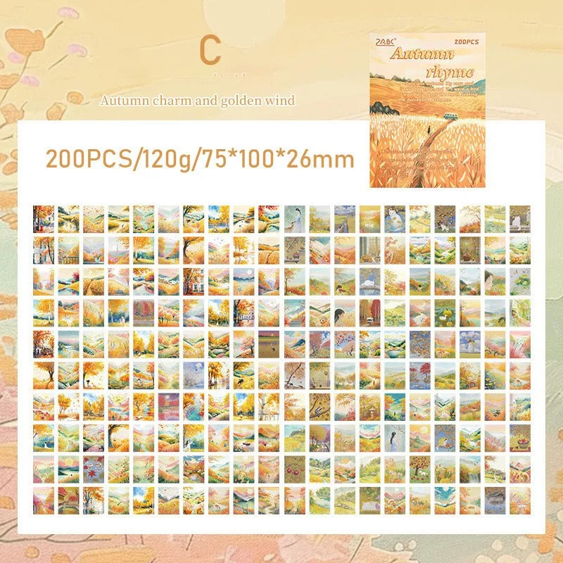 Four Seasons Poetry Scrapbooking Paper Book