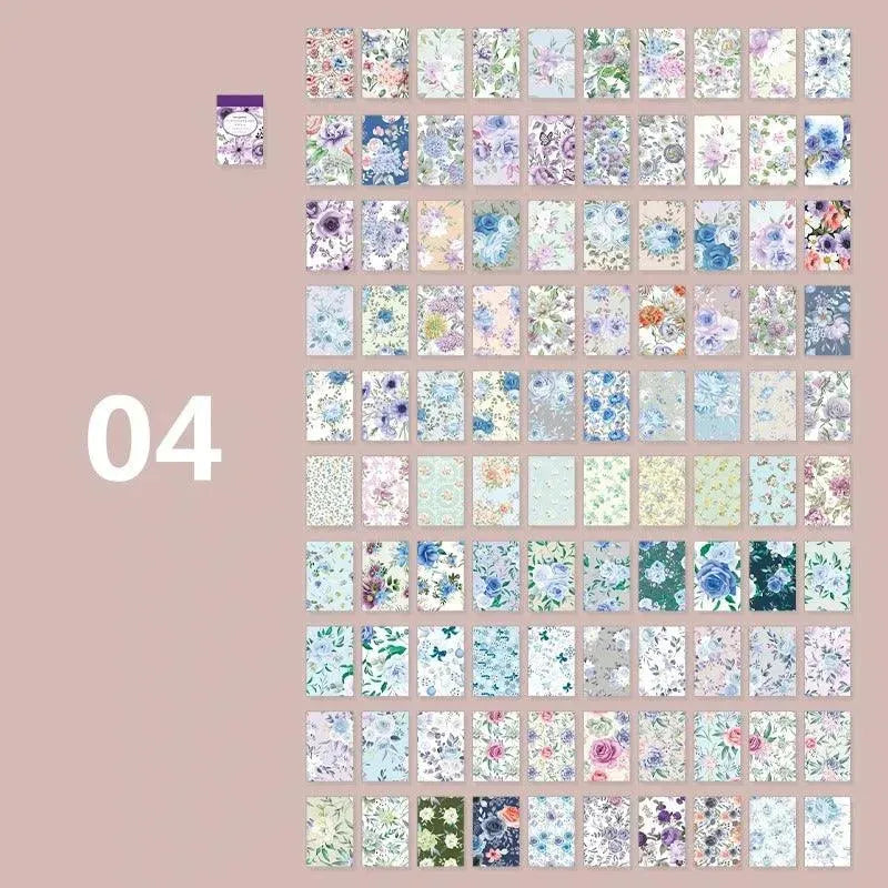 Mini Sticker Book – 100 Decorative Japanese Paper Stickers