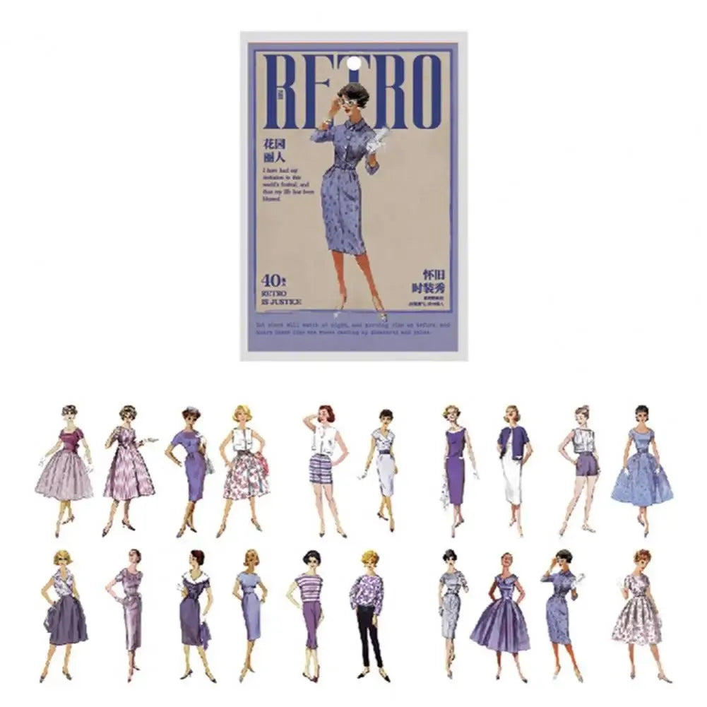 Retro Fashion Washi Stickers