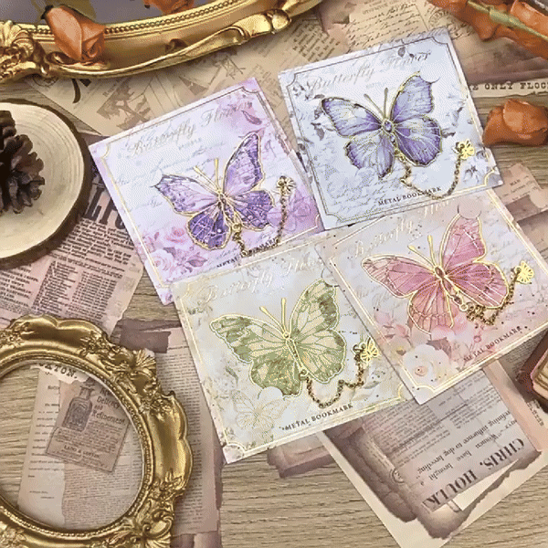 Enchanted Butterfly Metal Bookmark