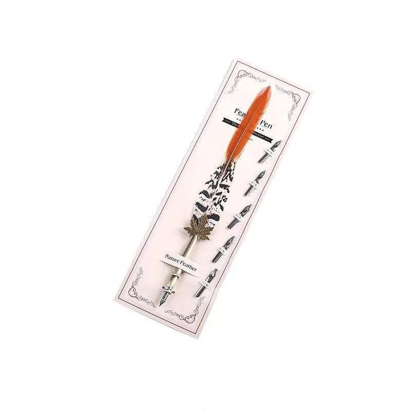 Vintage animal feather fountain pen for Journaling & Scrapbooking - PaperWrld