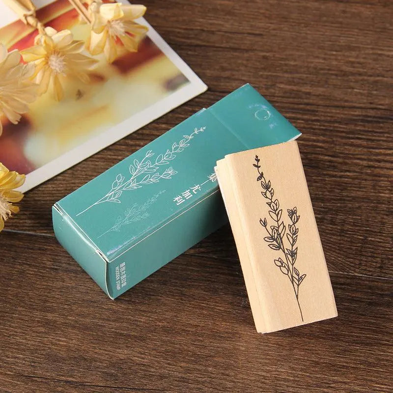 Floral Wooden Stamps for Journaling & Scrapbooking - PaperWrld