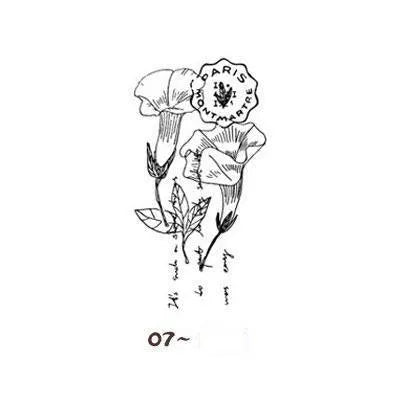 Flowers & Grass Wooden Stamps for Journaling & Scrapbooking - PaperWrld