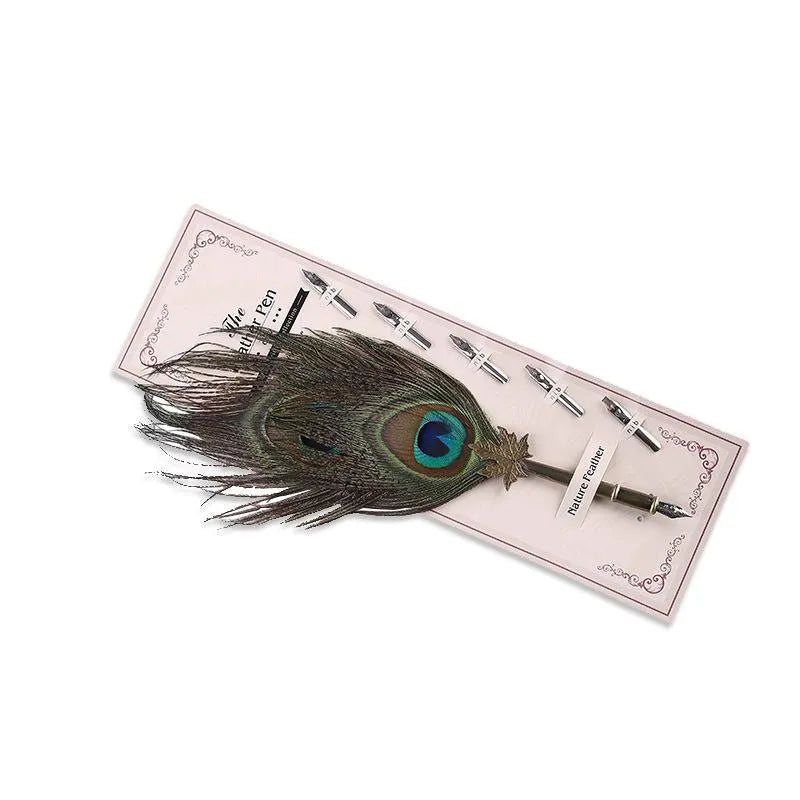 Vintage animal feather fountain pen for Journaling & Scrapbooking - PaperWrld
