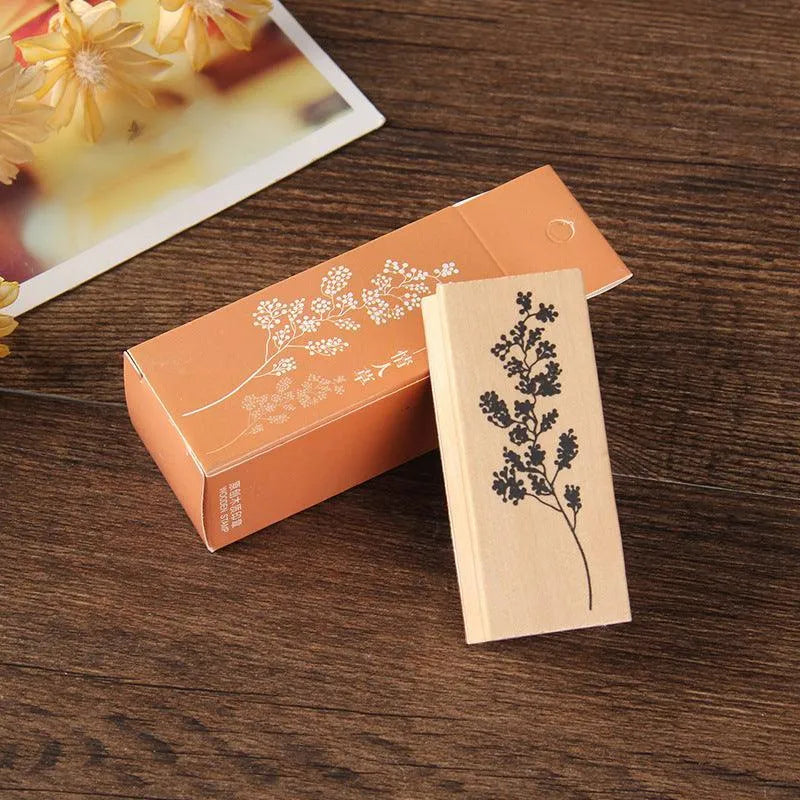 Floral Wooden Stamps for Journaling & Scrapbooking - PaperWrld