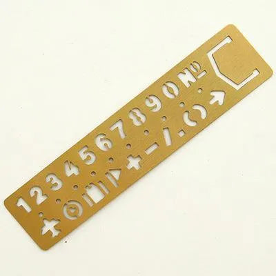 Letters, Numbers, Symbols Rulers for Journaling & Scrapbooking - PaperWrld
