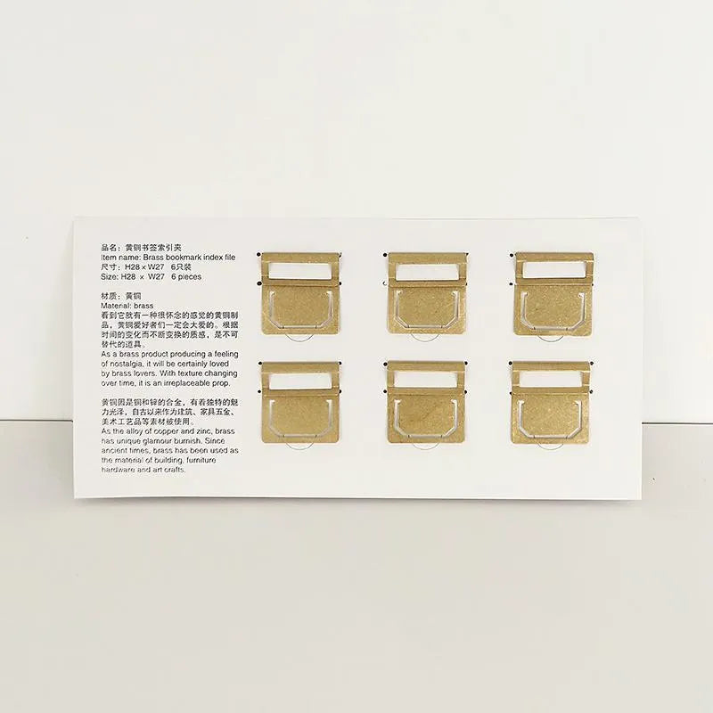 Brass Retro Bookmark for Journaling & Scrapbooking - PaperWrld