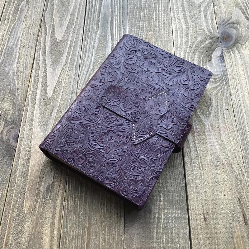 Leather Handmade Notebook for Journaling &amp; Scrapbooking - PaperWrld