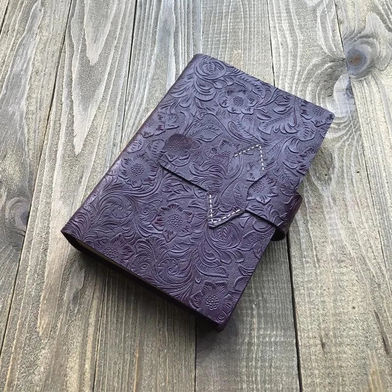 Leather Handmade Notebook for Journaling & Scrapbooking - PaperWrld