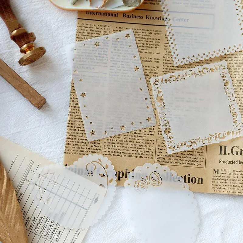 Carved Trasparent Paper for Journaling & Scrapbooking - PaperWrld
