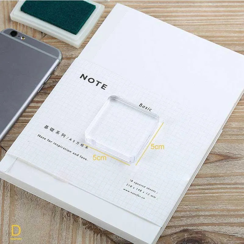 Handle For Transparent Silicone Stamps for Journaling & Scrapbooking - PaperWrld