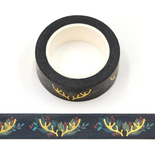 Merry Christmas Washi Tape Roll for Journaling & Scrapbooking - PaperWrld