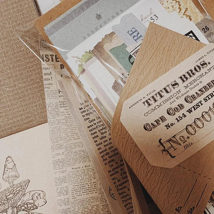 Retro note memo pack B for Journaling & Scrapbooking - PaperWrld