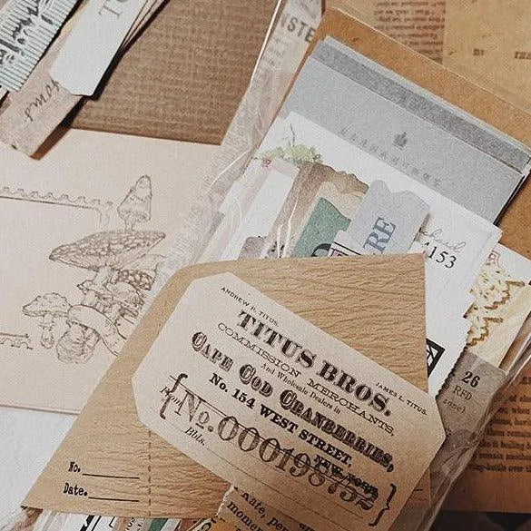 Retro note memo pack B for Journaling & Scrapbooking - PaperWrld