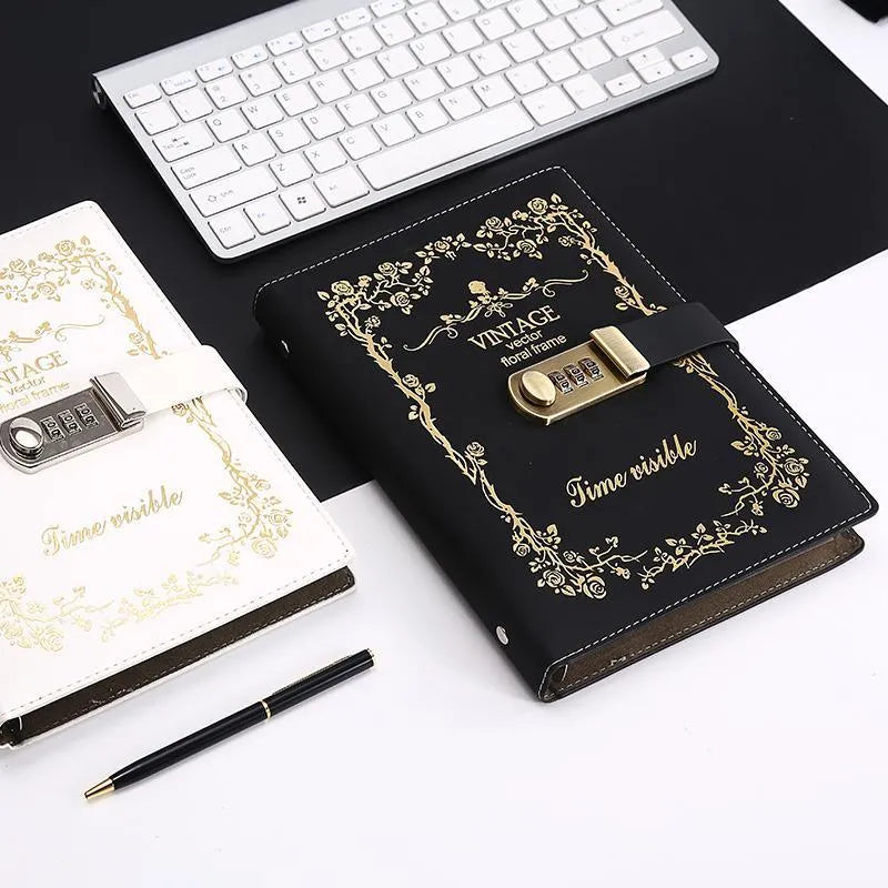 Embroidered Vintage Notebook for Journaling & Scrapbooking - PaperWrld