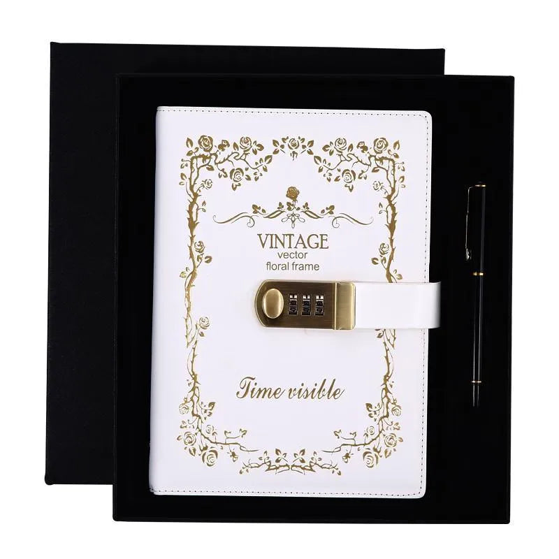 Embroidered Vintage Notebook for Journaling & Scrapbooking - PaperWrld