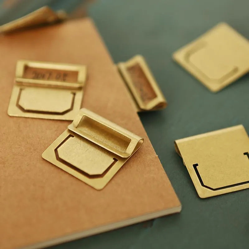 Brass Retro Bookmark for Journaling & Scrapbooking - PaperWrld
