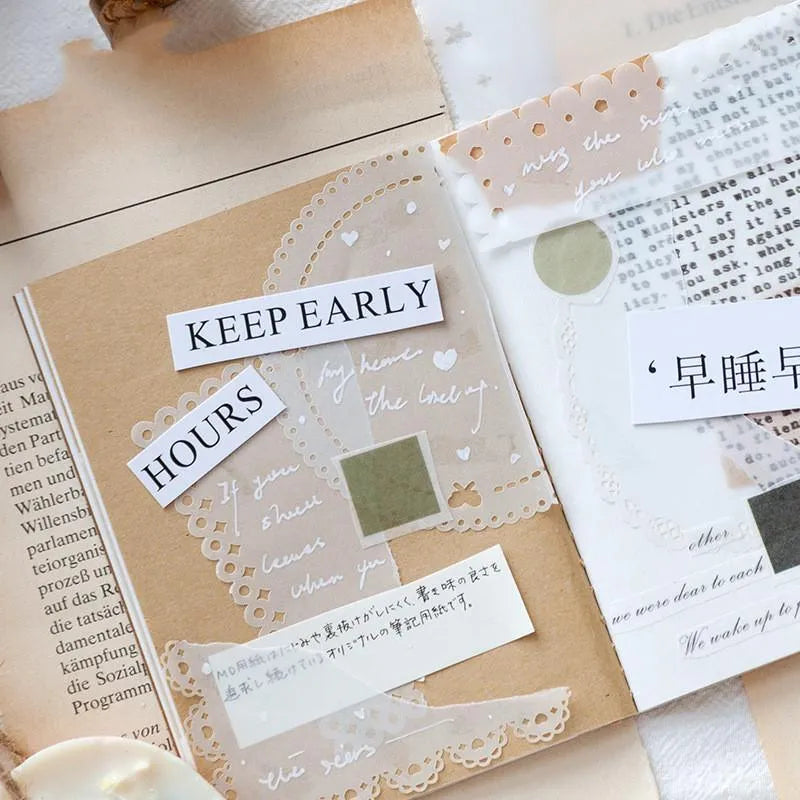 Carved Trasparent Paper for Journaling & Scrapbooking - PaperWrld