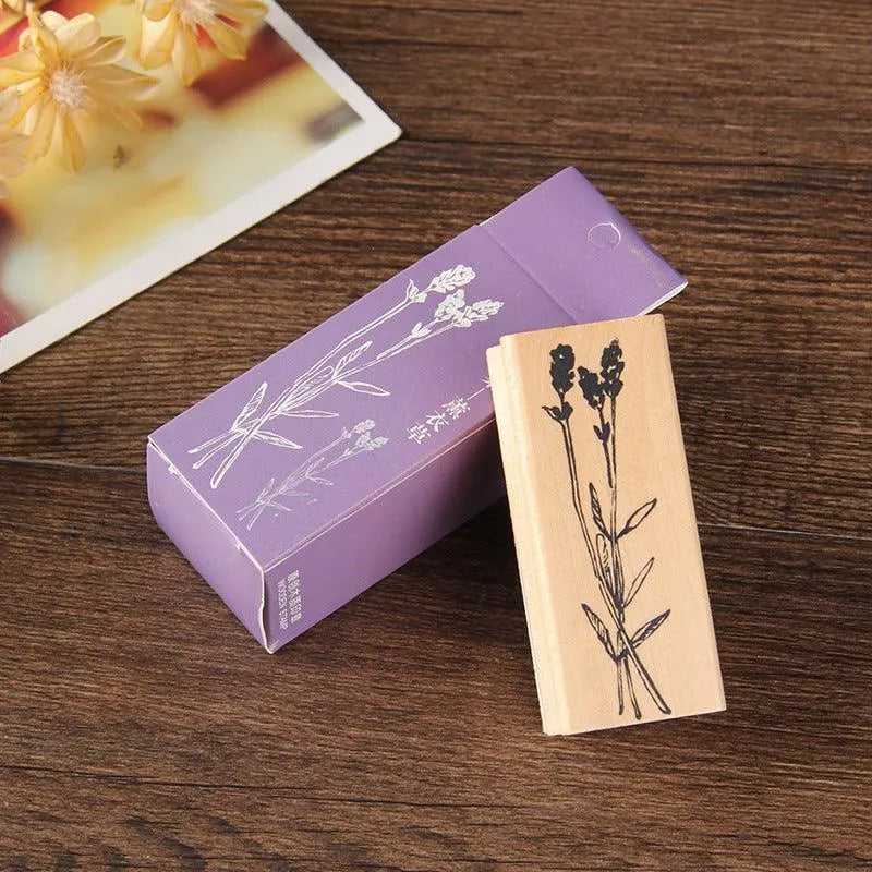 Floral Wooden Stamps for Journaling & Scrapbooking - PaperWrld