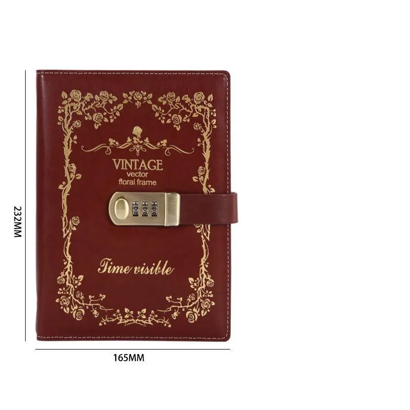 Embroidered Vintage Notebook for Journaling & Scrapbooking - PaperWrld