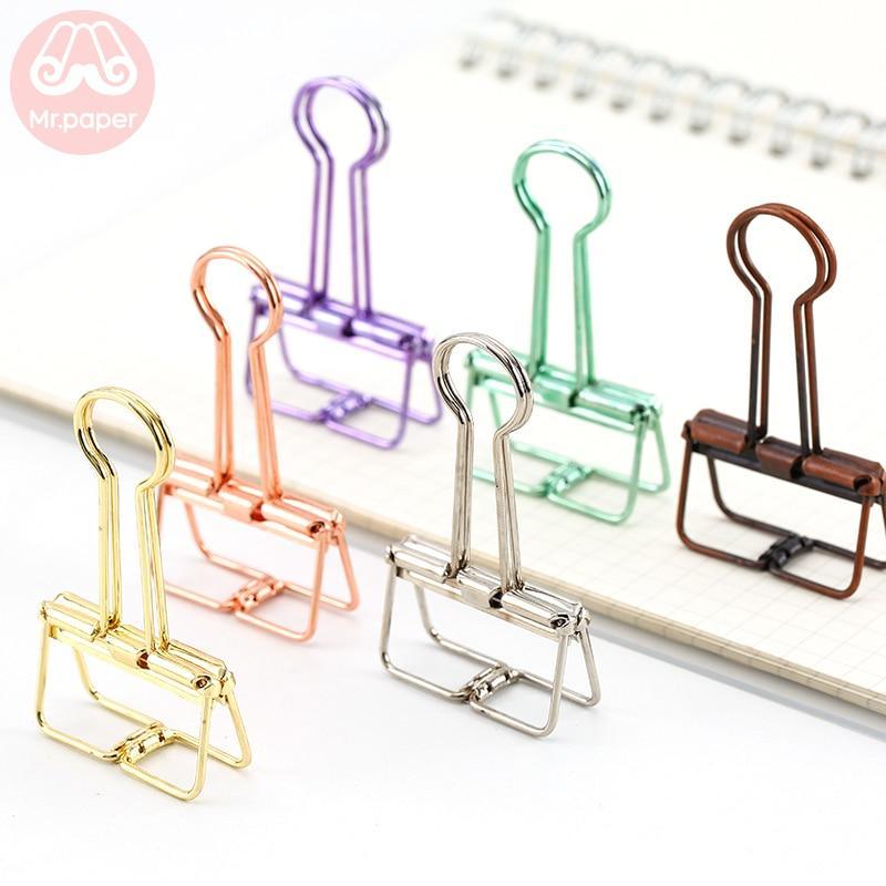 Metal Colourfull Clips for Journaling &amp; Scrapbooking - PaperWrld