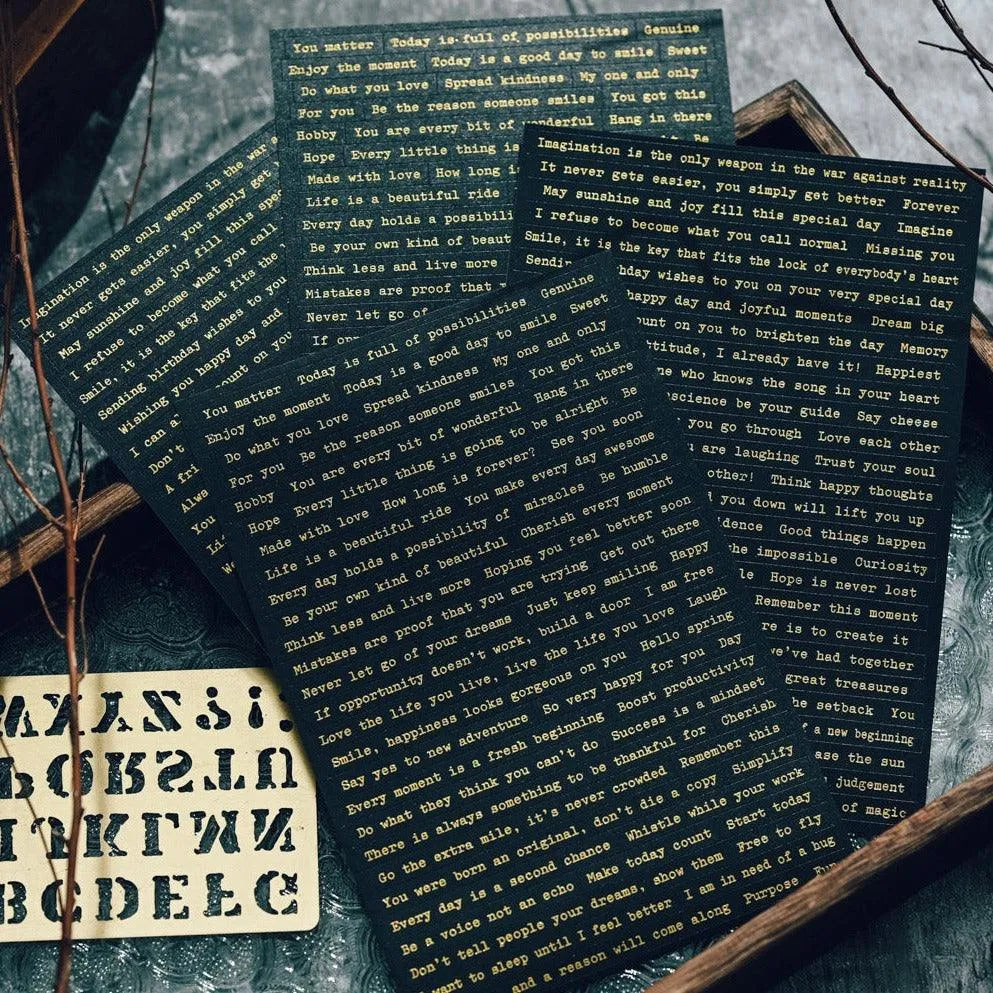 Gold Quote Stickers for Journaling & Scrapbooking - PaperWrld