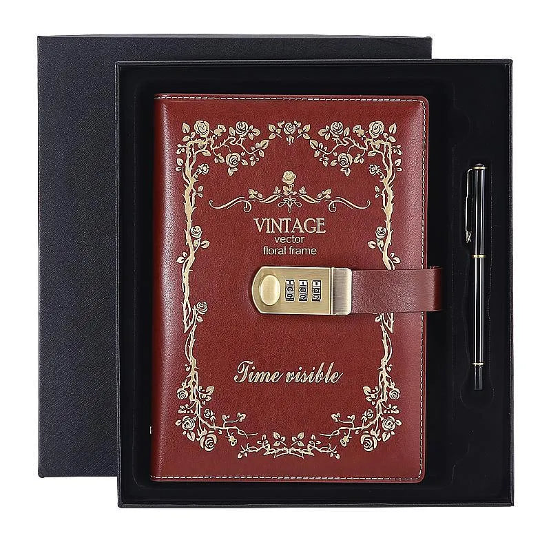 Embroidered Vintage Notebook for Journaling & Scrapbooking - PaperWrld