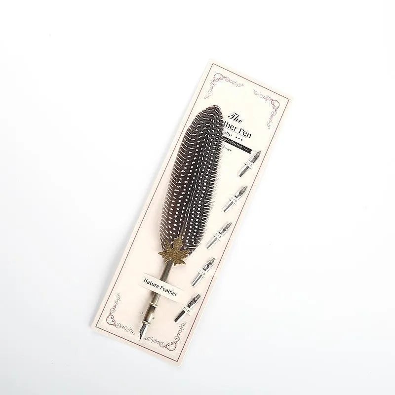 Vintage animal feather fountain pen for Journaling & Scrapbooking - PaperWrld