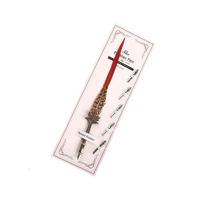 Vintage animal feather fountain pen for Journaling &amp; Scrapbooking - PaperWrld