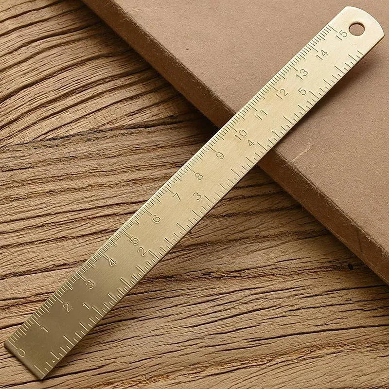 15 cm Gold & Rose Ruler for Journaling & Scrapbooking - PaperWrld