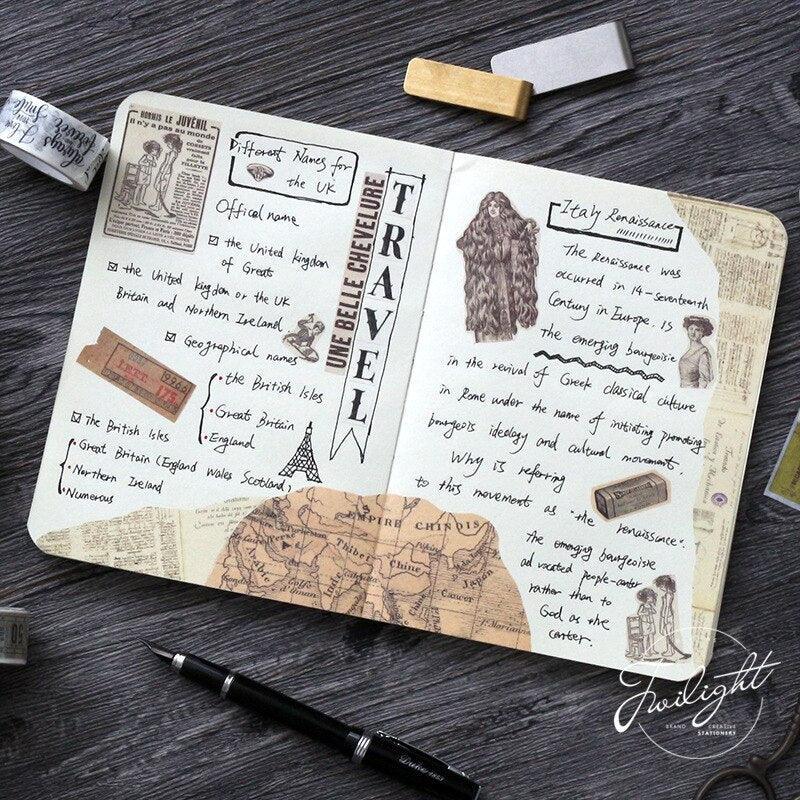 Vintage Washi Tape for Journaling &amp; Scrapbooking - PaperWrld
