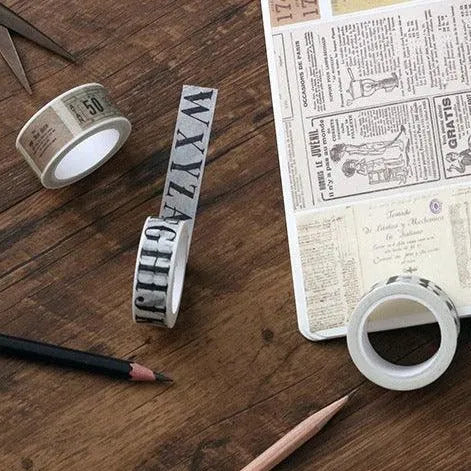 Vintage Washi Tape for Journaling & Scrapbooking - PaperWrld