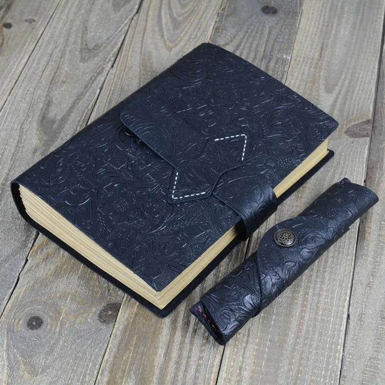 Leather Handmade Notebook for Journaling & Scrapbooking - PaperWrld